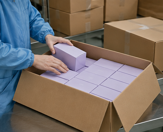 Packing and delivery stage