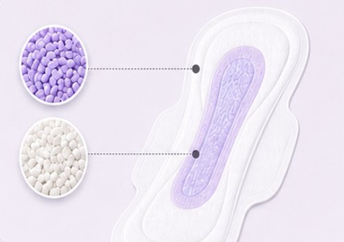 Materials and absorbent core illustration