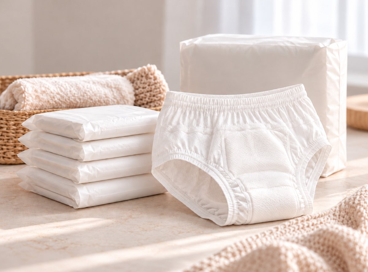 Disposable postpartum underwear detail