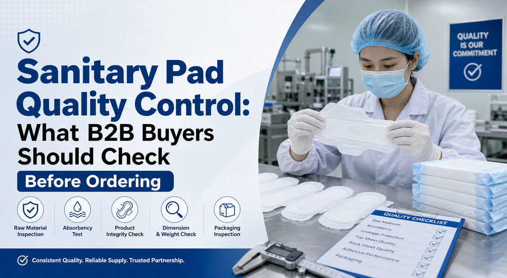Sanitary Pad Quality Control: What B2B Buyers Should Check Before Ordering