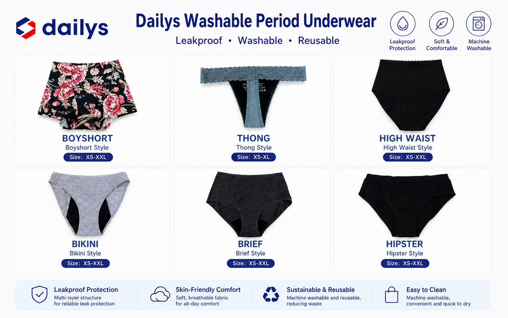 How to Choose a Washable Period Underwear Manufacturer for Your Brand