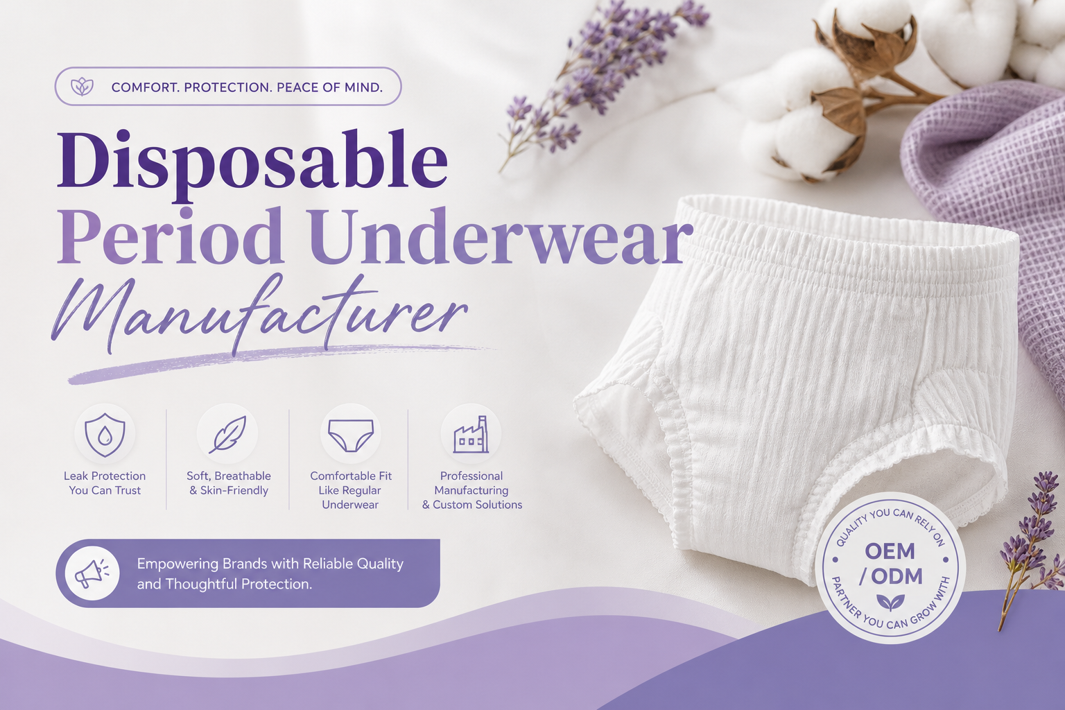 What to Look for in a Disposable Period Underwear Manufacturer